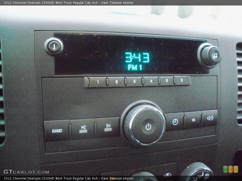 Dark Titanium Interior Audio System for the 2012 Chevrolet Silverado 2500HD Work Truck Regular Cab 4x4 #57459829