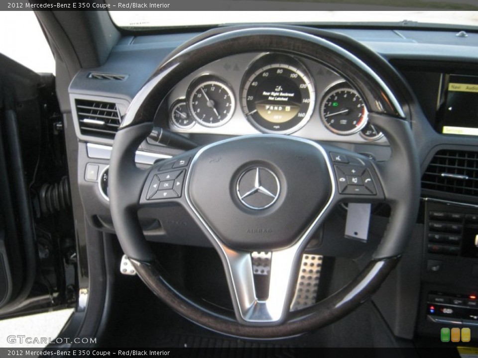 Red/Black Interior Steering Wheel for the 2012 Mercedes-Benz E 350 Coupe #57460108