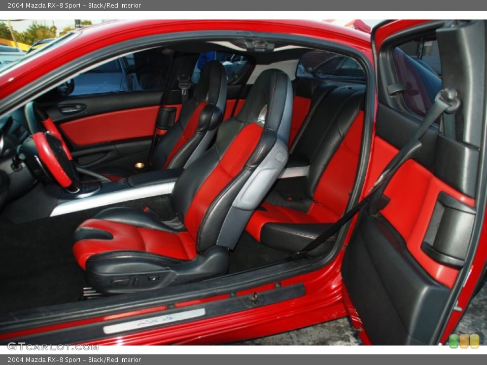 Black/Red Interior Photo for the 2004 Mazda RX-8 Sport #57461365
