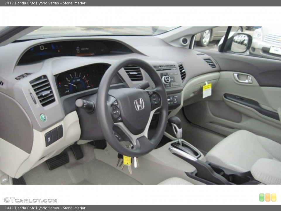 Stone Interior Photo for the 2012 Honda Civic Hybrid Sedan #57464164