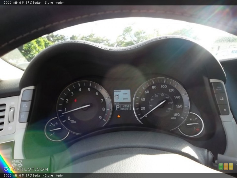 Stone Interior Gauges for the 2011 Infiniti M 37 S Sedan #57467575