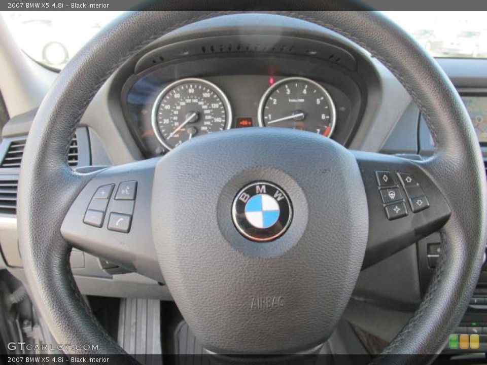 Black Interior Steering Wheel for the 2007 BMW X5 4.8i #57468229