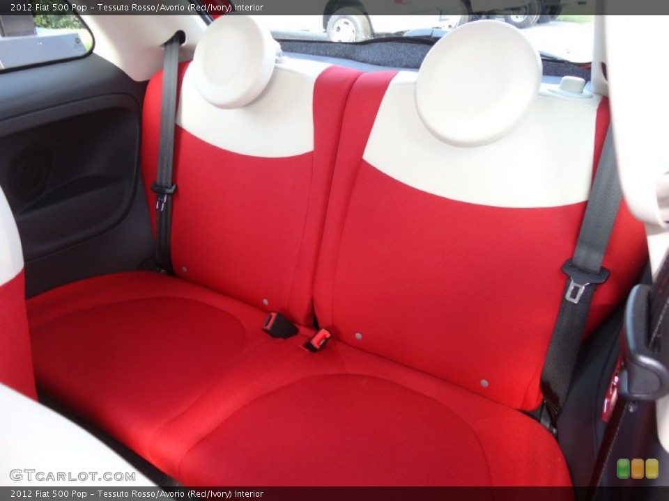 Tessuto Rosso/Avorio (Red/Ivory) Interior Photo for the 2012 Fiat 500 Pop #57474201