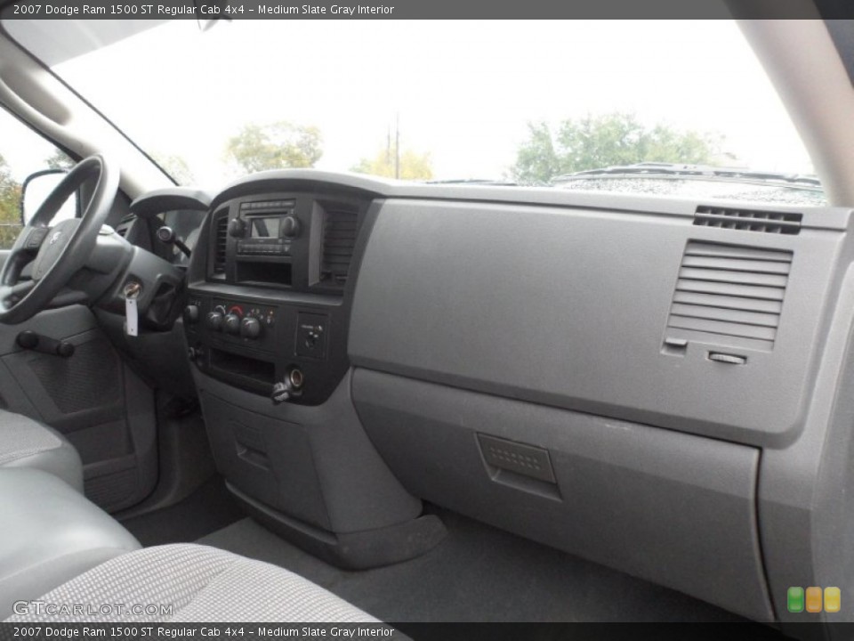 Medium Slate Gray Interior Dashboard for the 2007 Dodge Ram 1500 ST Regular Cab 4x4 #57475081