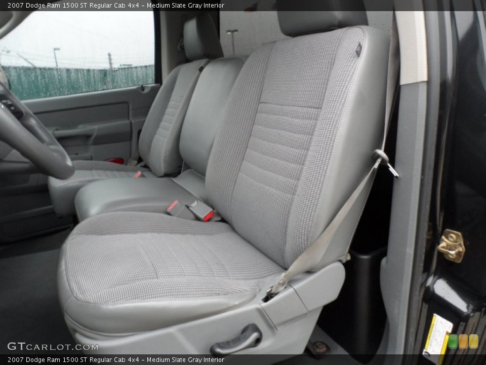 Medium Slate Gray Interior Photo for the 2007 Dodge Ram 1500 ST Regular Cab 4x4 #57475123