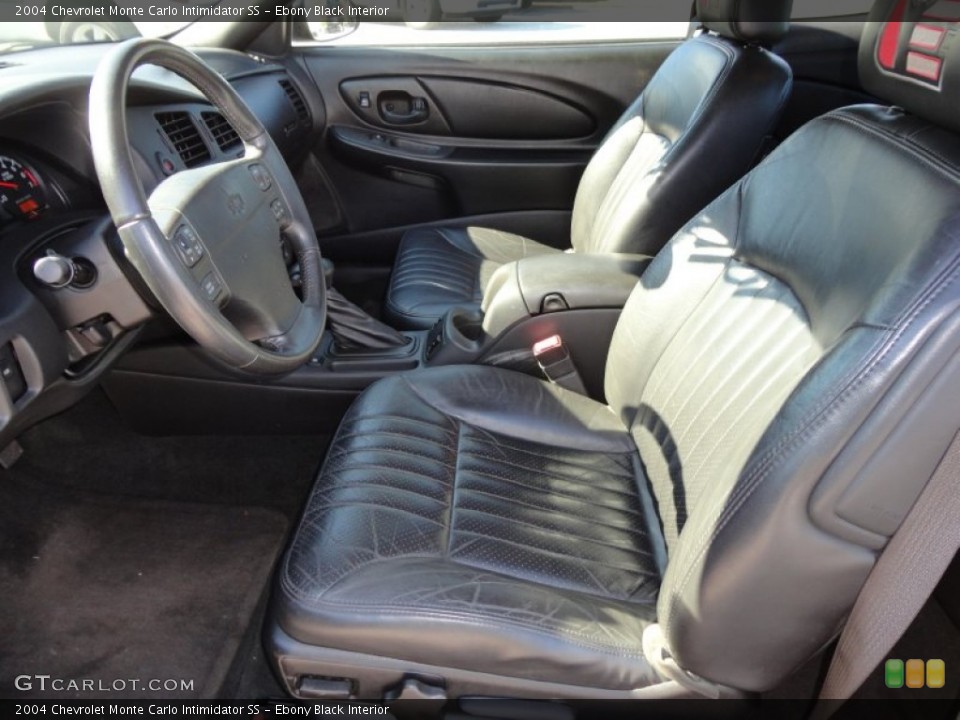 Ebony Black Interior Photo for the 2004 Chevrolet Monte Carlo Intimidator SS #57475590