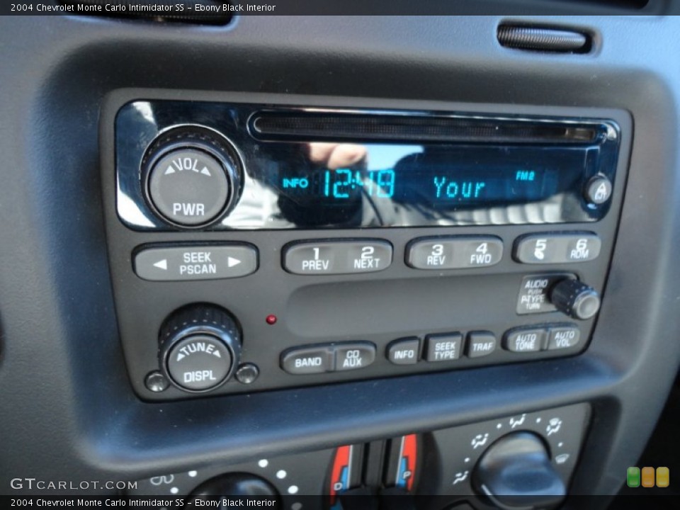 Ebony Black Interior Audio System for the 2004 Chevrolet Monte Carlo Intimidator SS #57475771