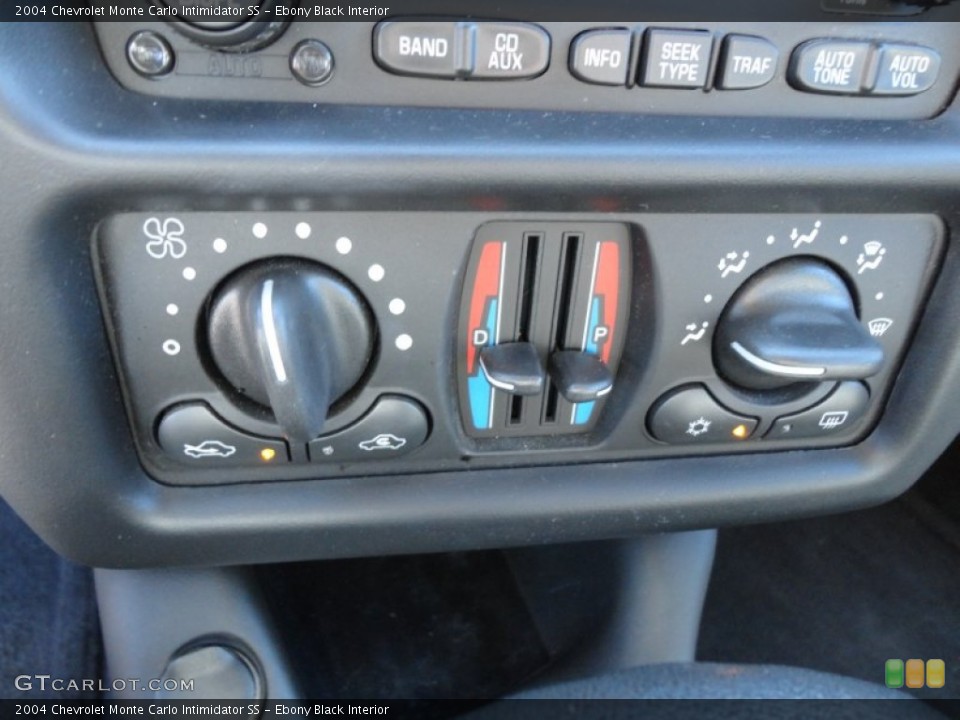 Ebony Black Interior Controls for the 2004 Chevrolet Monte Carlo Intimidator SS #57475780