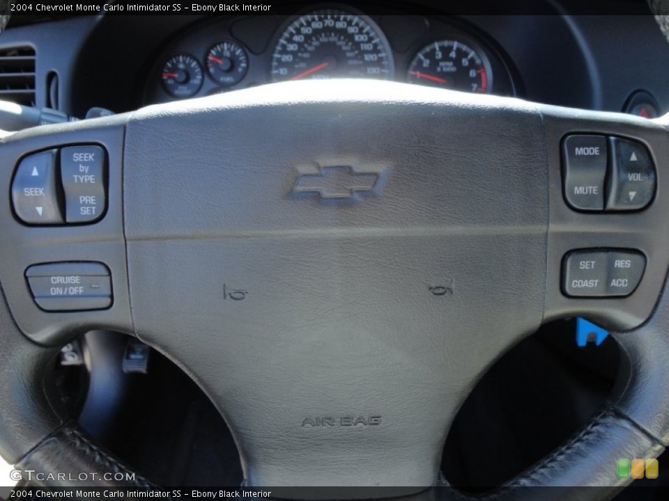 Ebony Black Interior Controls for the 2004 Chevrolet Monte Carlo Intimidator SS #57475798