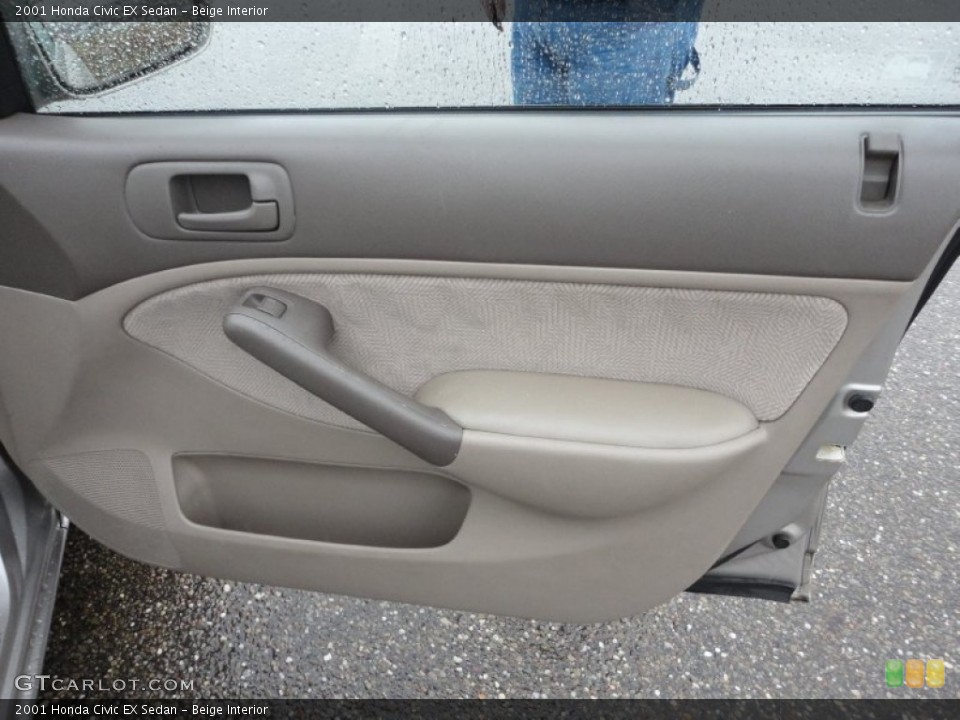 Beige Interior Door Panel for the 2001 Honda Civic EX Sedan #57476209