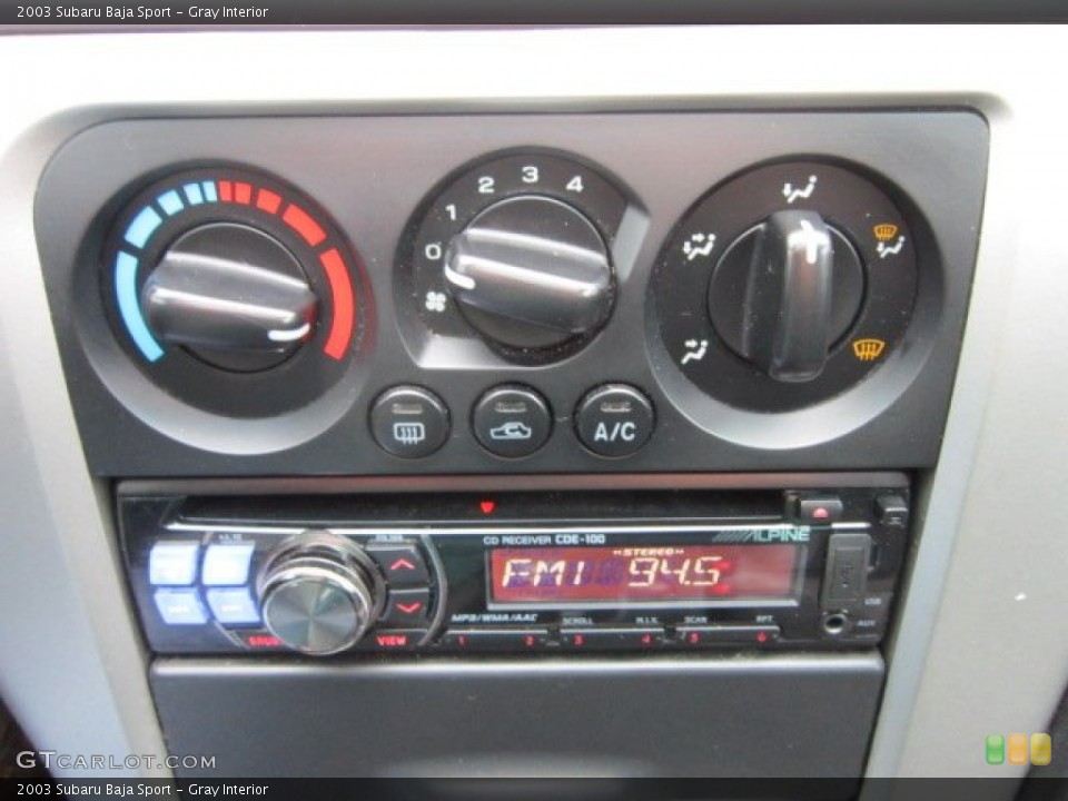 Gray Interior Controls for the 2003 Subaru Baja Sport #57477382