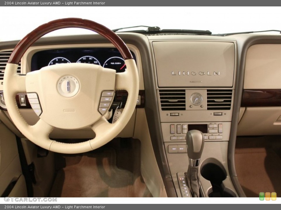 Light Parchment Interior Steering Wheel for the 2004 Lincoln Aviator Luxury AWD #57480673