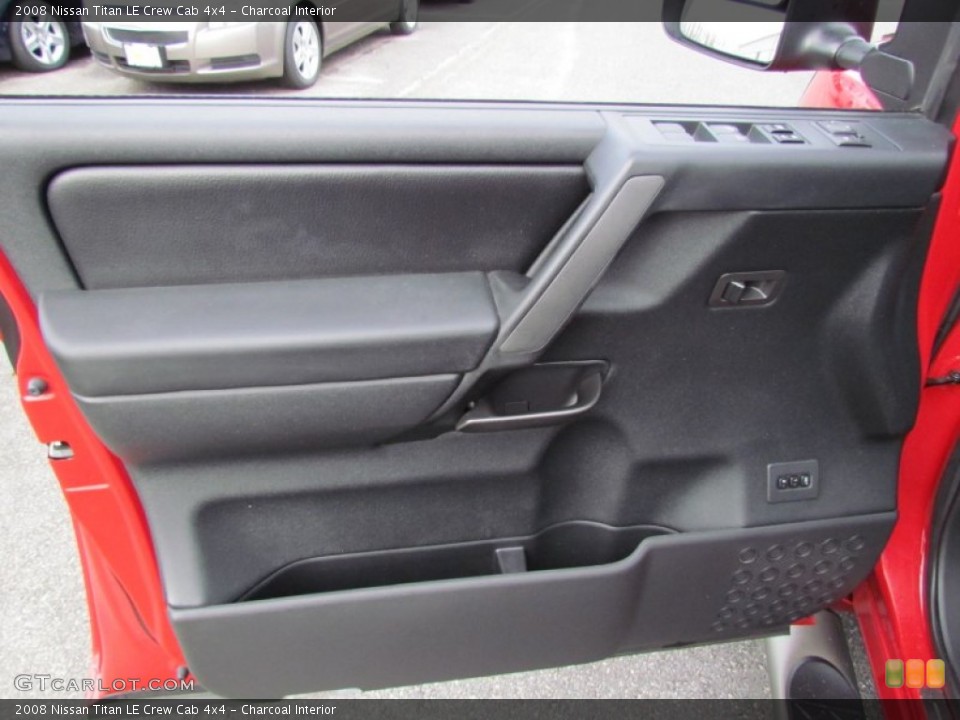 Charcoal Interior Door Panel for the 2008 Nissan Titan LE Crew Cab 4x4 #57485767