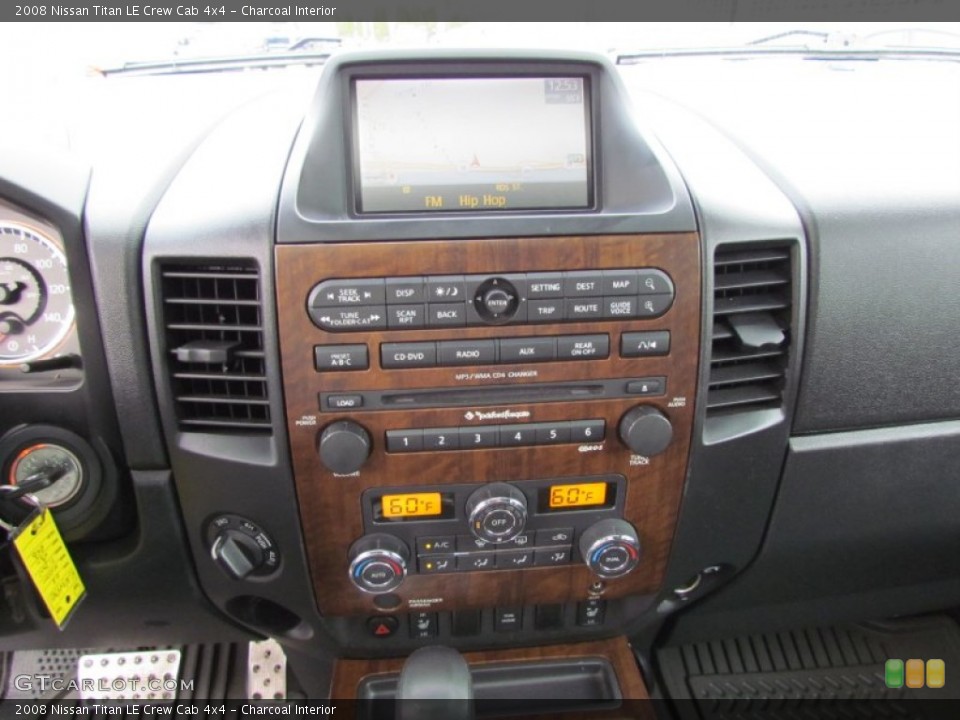 Charcoal Interior Controls for the 2008 Nissan Titan LE Crew Cab 4x4 #57485770