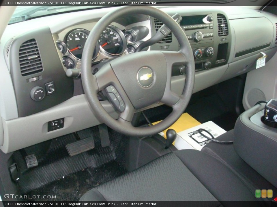 Dark Titanium Interior Dashboard for the 2012 Chevrolet Silverado 2500HD LS Regular Cab 4x4 Plow Truck #57487108
