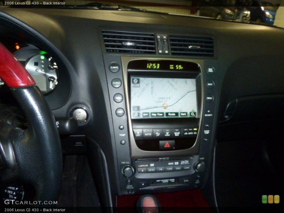 Black Interior Navigation for the 2006 Lexus GS 430 #57487153