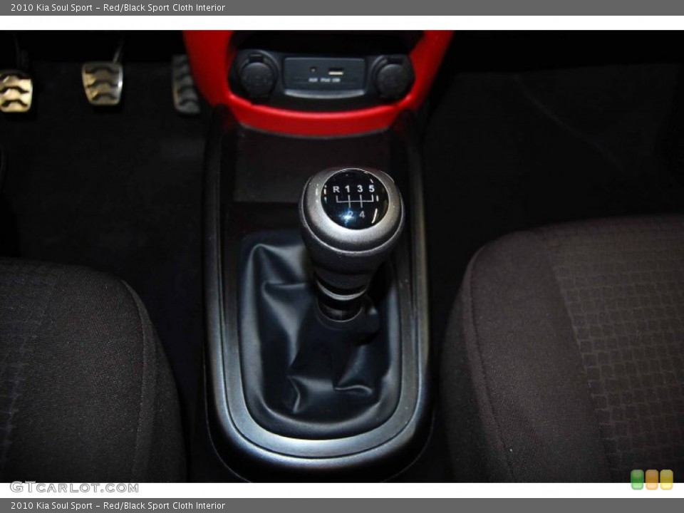 Red/Black Sport Cloth Interior Transmission for the 2010 Kia Soul Sport #57488376