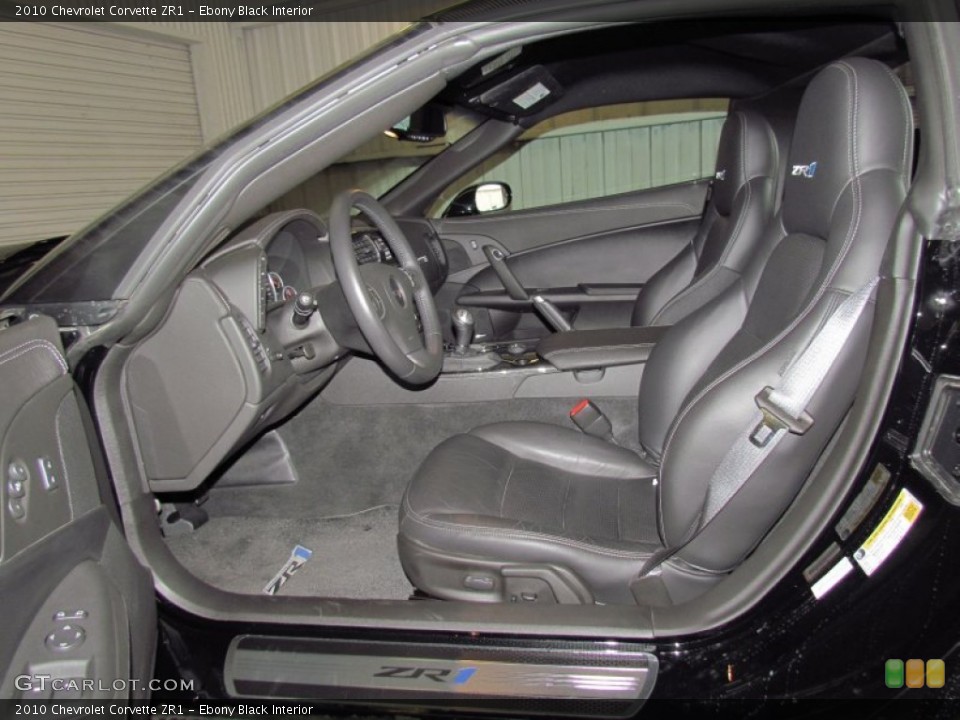 Ebony Black Interior Photo for the 2010 Chevrolet Corvette ZR1 #57489457