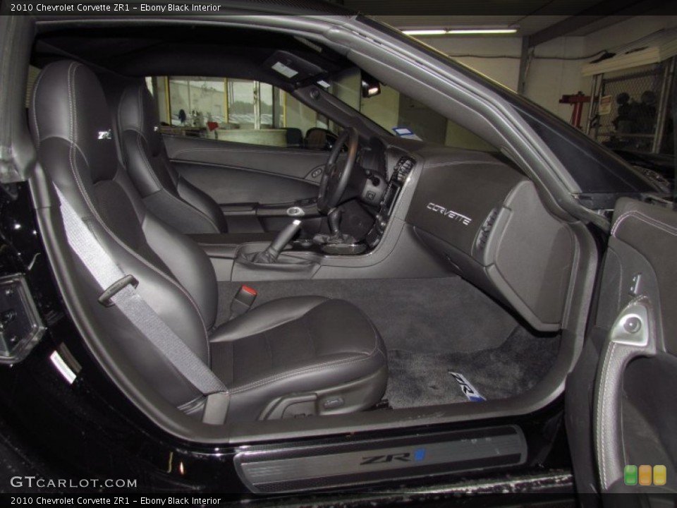 Ebony Black Interior Photo for the 2010 Chevrolet Corvette ZR1 #57489465