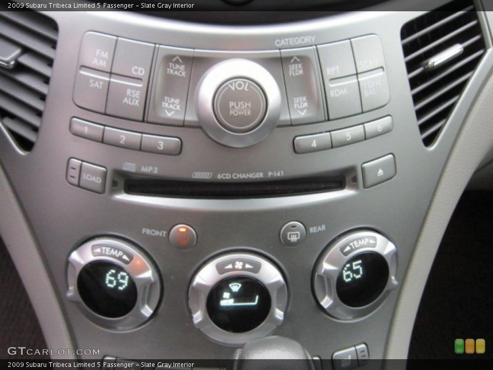 Slate Gray Interior Controls for the 2009 Subaru Tribeca Limited 5 Passenger #57491656