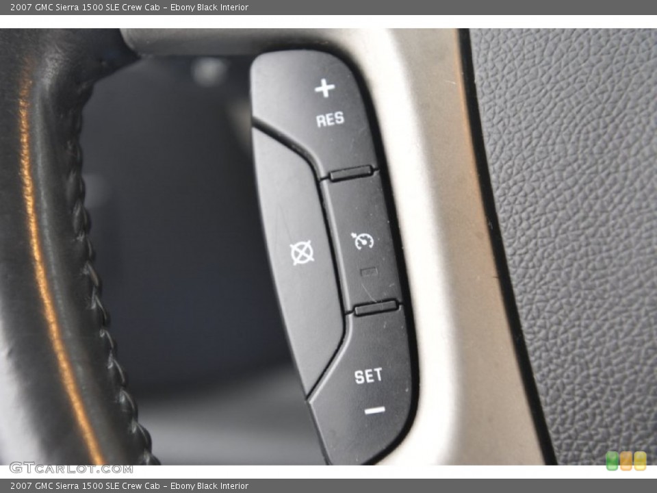 Ebony Black Interior Controls for the 2007 GMC Sierra 1500 SLE Crew Cab #57492499