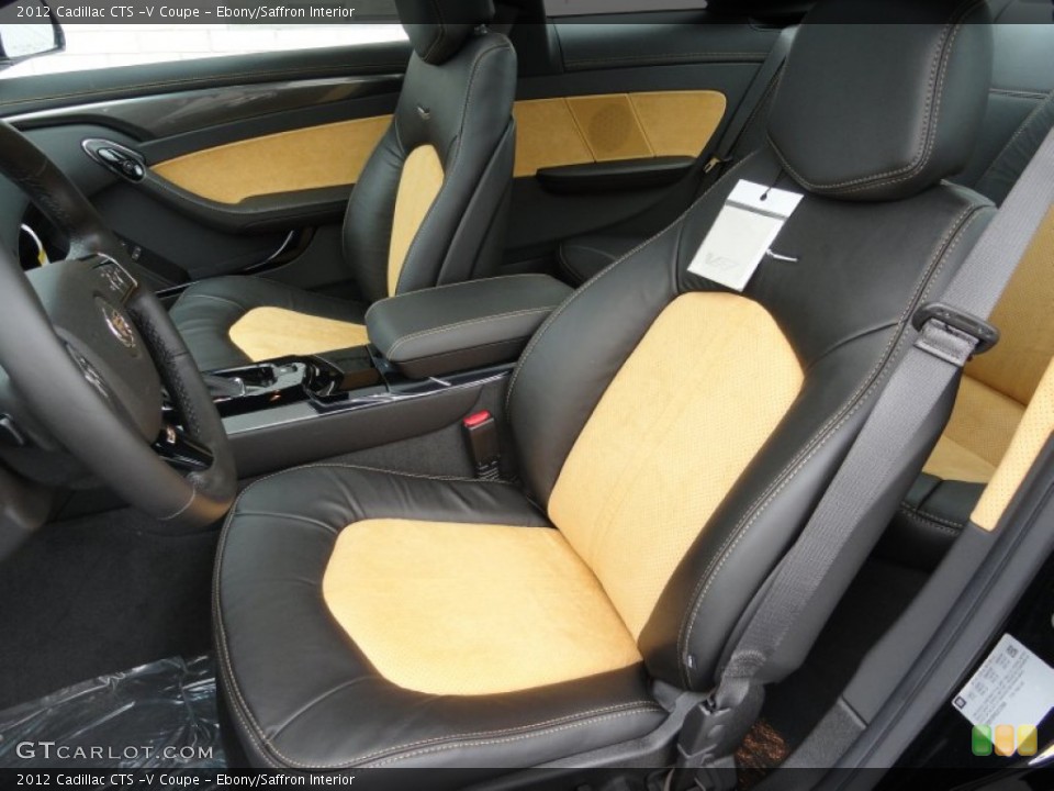 Ebony/Saffron Interior Photo for the 2012 Cadillac CTS -V Coupe #57493543