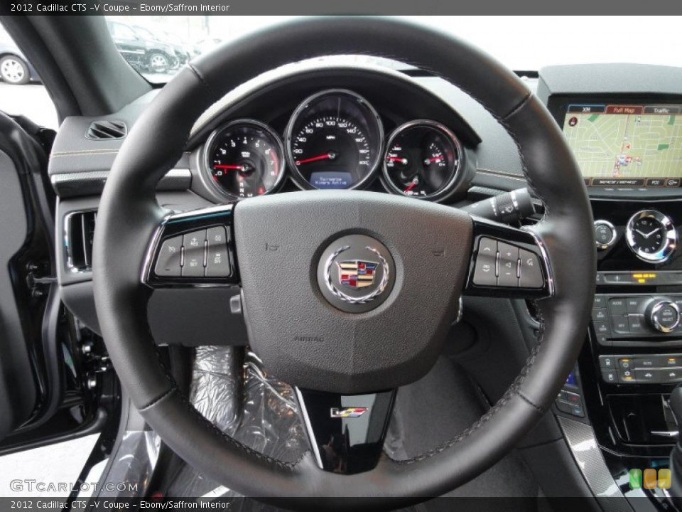 Ebony/Saffron Interior Steering Wheel for the 2012 Cadillac CTS -V Coupe #57493558