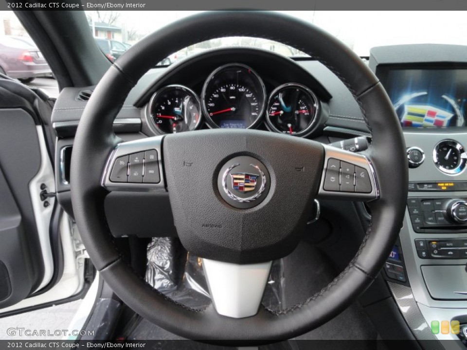 Ebony/Ebony Interior Steering Wheel for the 2012 Cadillac CTS Coupe #57493726