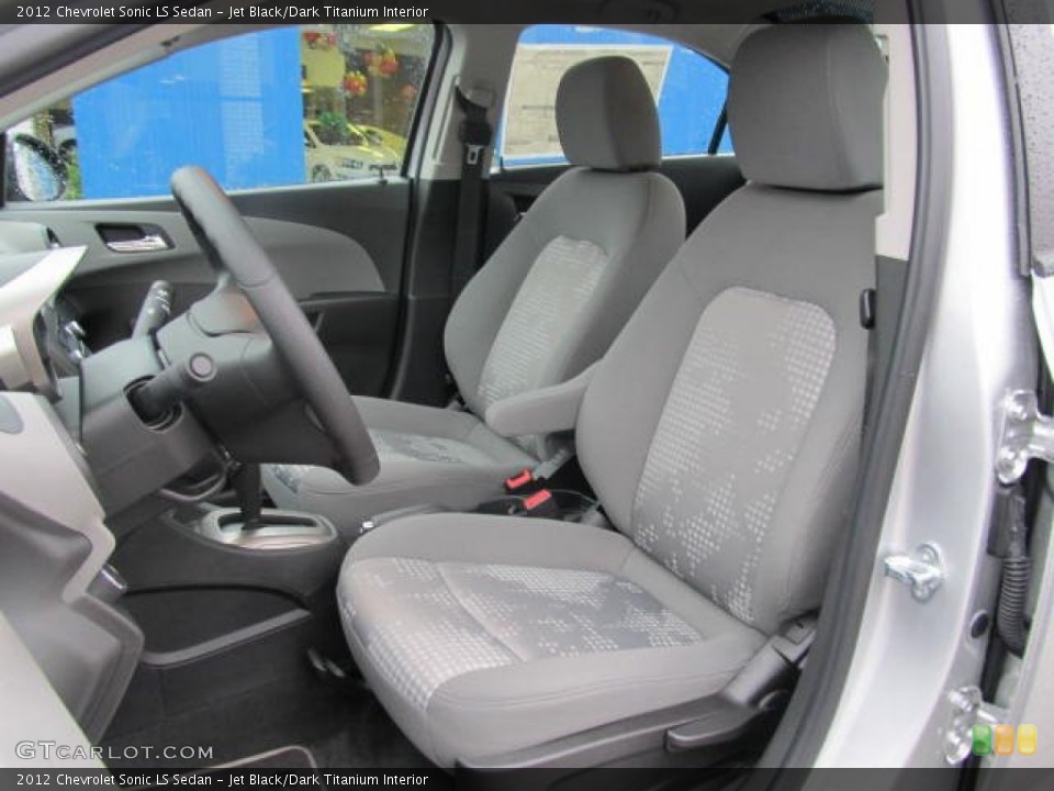 Jet Black/Dark Titanium Interior Photo for the 2012 Chevrolet Sonic LS Sedan #57495707
