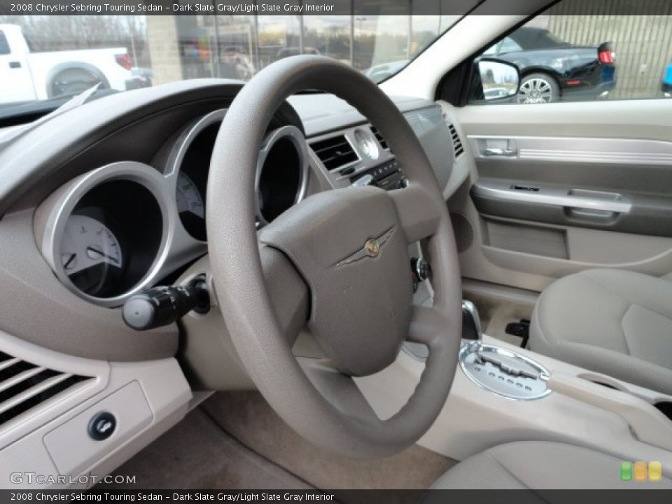 Dark Slate Gray/Light Slate Gray Interior Steering Wheel for the 2008 Chrysler Sebring Touring Sedan #57496960