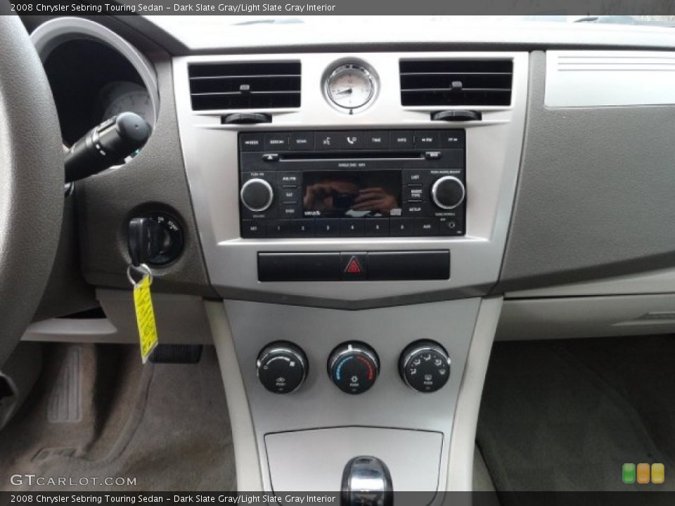 Dark Slate Gray/Light Slate Gray Interior Controls for the 2008 Chrysler Sebring Touring Sedan #57496987