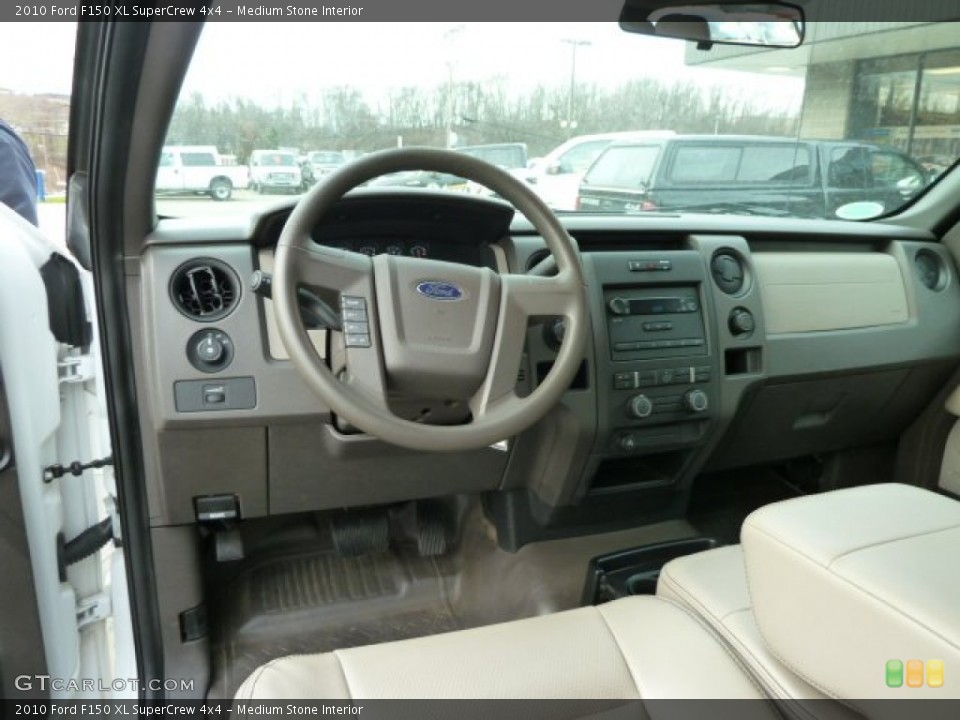 Medium Stone Interior Dashboard for the 2010 Ford F150 XL SuperCrew 4x4 #57498016