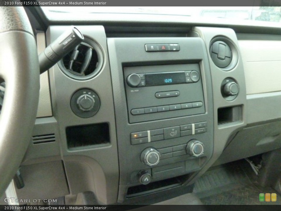 Medium Stone Interior Controls for the 2010 Ford F150 XL SuperCrew 4x4 #57498060