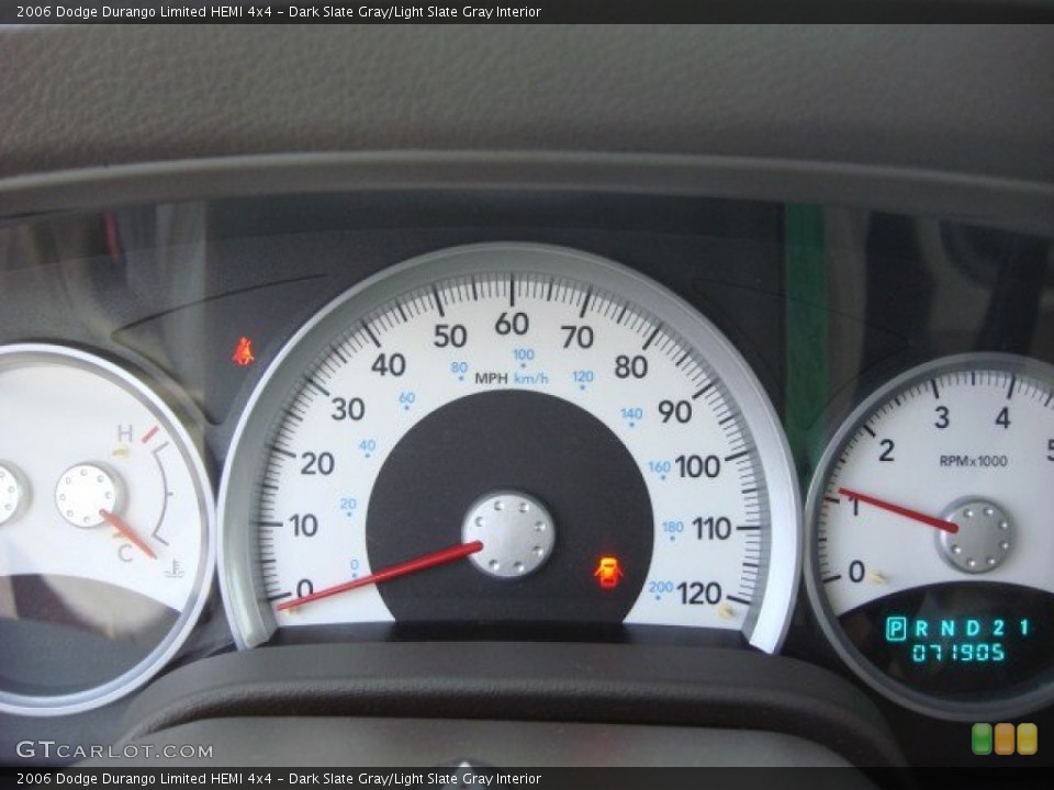 Dark Slate Gray/Light Slate Gray Interior Gauges for the 2006 Dodge Durango Limited HEMI 4x4 #57498175