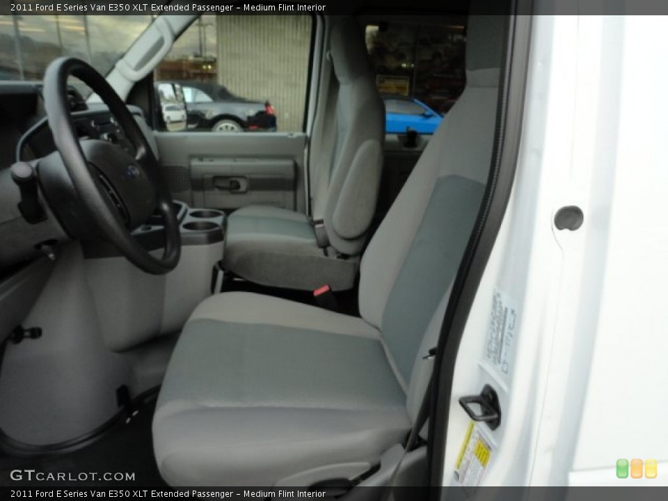 Medium Flint Interior Photo for the 2011 Ford E Series Van E350 XLT Extended Passenger #57499789