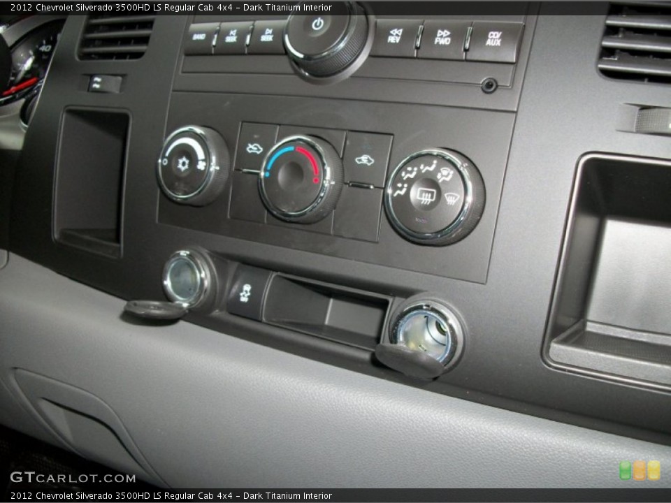 Dark Titanium Interior Controls for the 2012 Chevrolet Silverado 3500HD LS Regular Cab 4x4 #57500107