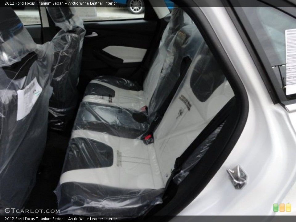 Arctic White Leather Interior Photo for the 2012 Ford Focus Titanium Sedan #57500866