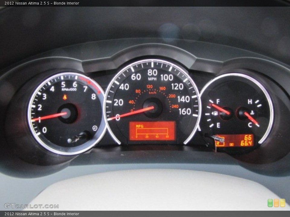 Blonde Interior Gauges for the 2012 Nissan Altima 2.5 S #57502171