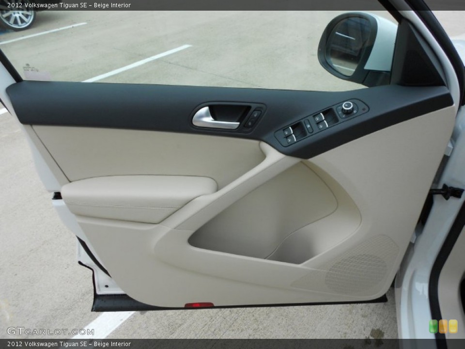 Beige Interior Door Panel for the 2012 Volkswagen Tiguan SE #57502546