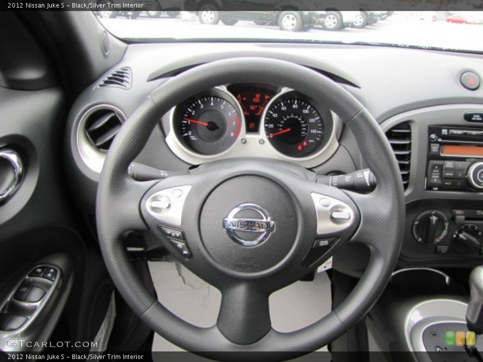 Black/Silver Trim Interior Steering Wheel for the 2012 Nissan Juke S #57502659