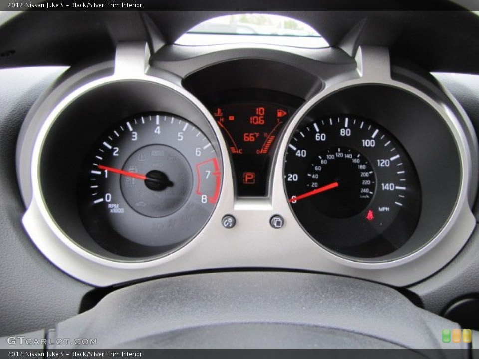 Black/Silver Trim Interior Gauges for the 2012 Nissan Juke S #57502669