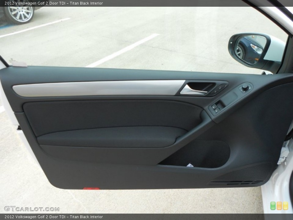 Titan Black Interior Door Panel for the 2012 Volkswagen Golf 2 Door TDI #57502954