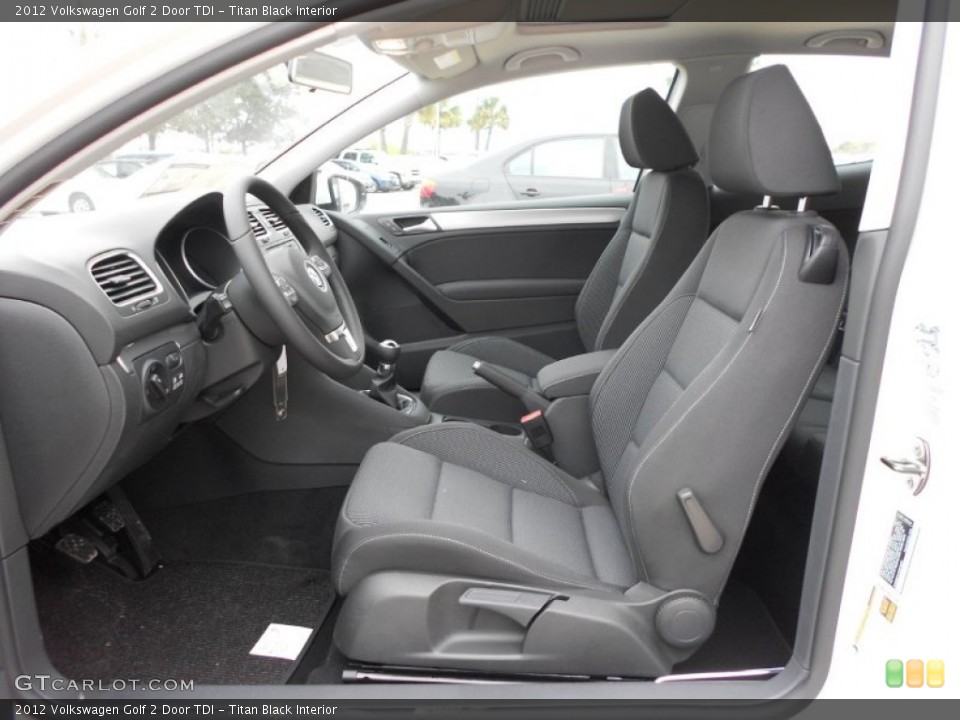 Titan Black Interior Photo for the 2012 Volkswagen Golf 2 Door TDI #57502962