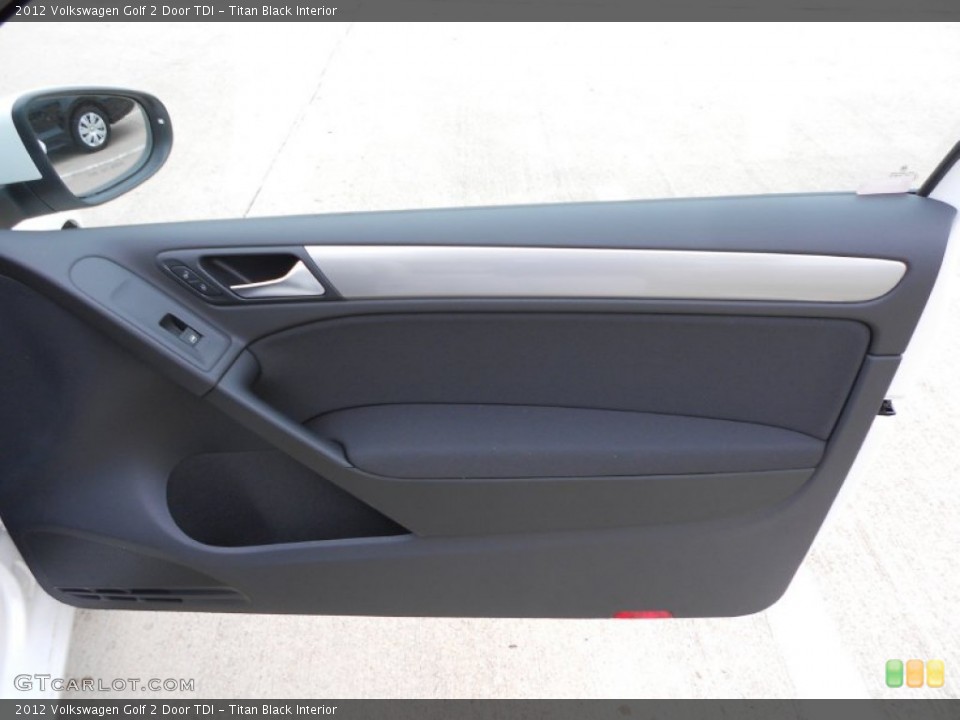 Titan Black Interior Door Panel for the 2012 Volkswagen Golf 2 Door TDI #57502972