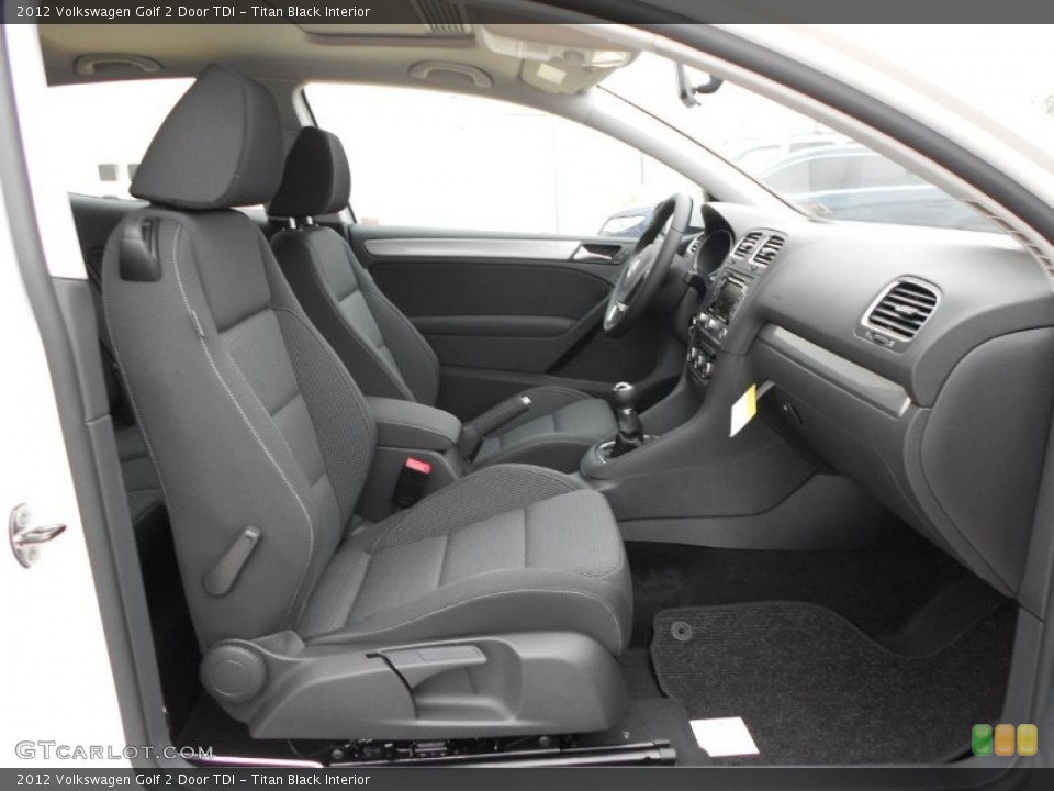 Titan Black Interior Photo for the 2012 Volkswagen Golf 2 Door TDI #57502980