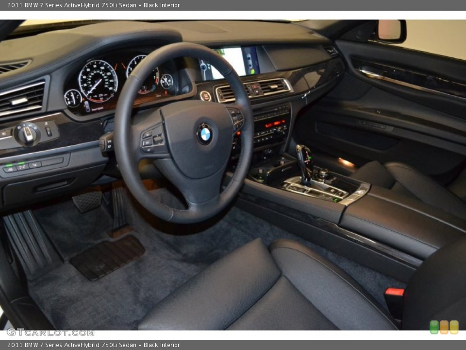 Black Interior Photo for the 2011 BMW 7 Series ActiveHybrid 750Li Sedan #57504024