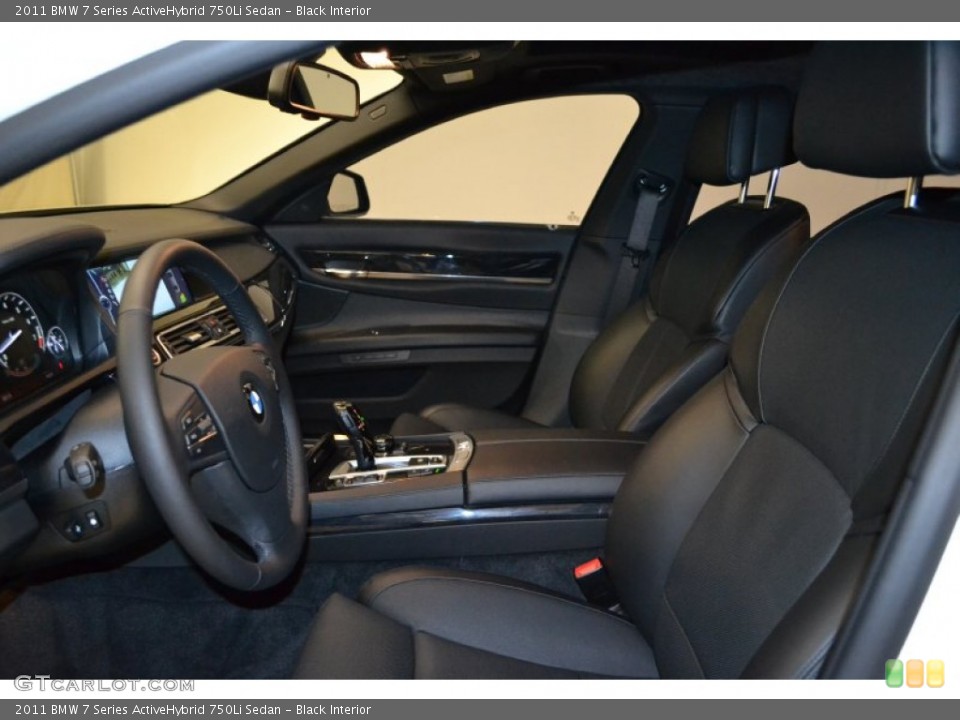 Black Interior Photo for the 2011 BMW 7 Series ActiveHybrid 750Li Sedan #57504034