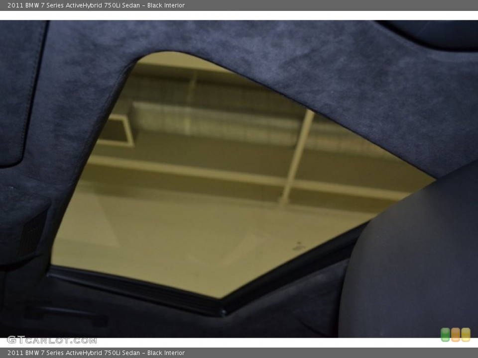 Black Interior Sunroof for the 2011 BMW 7 Series ActiveHybrid 750Li Sedan #57504103