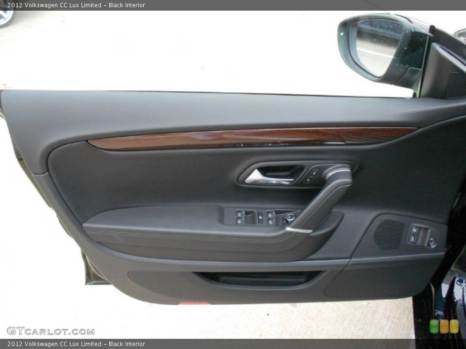 Black Interior Door Panel for the 2012 Volkswagen CC Lux Limited #57504503