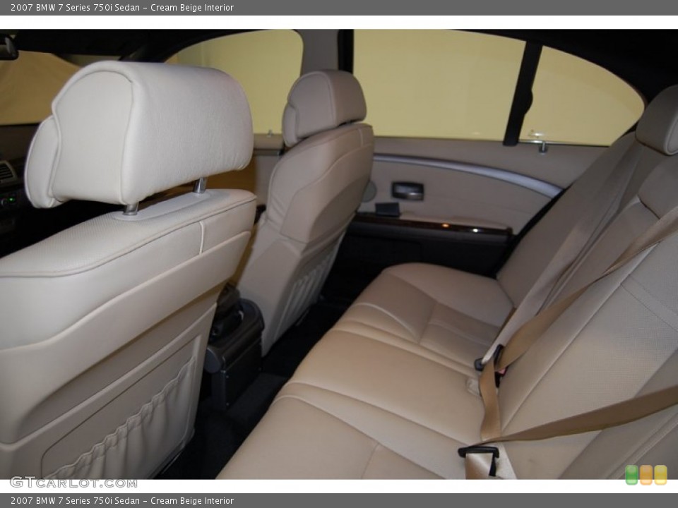 Cream Beige Interior Photo for the 2007 BMW 7 Series 750i Sedan #57504538